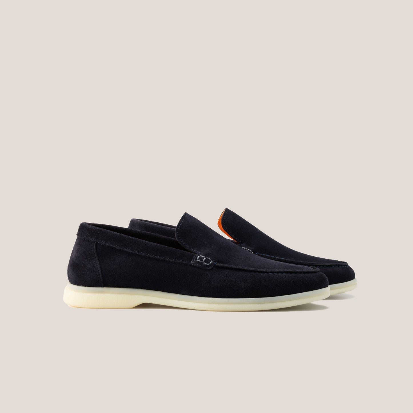 Capri Dark Navy Suede Loafers