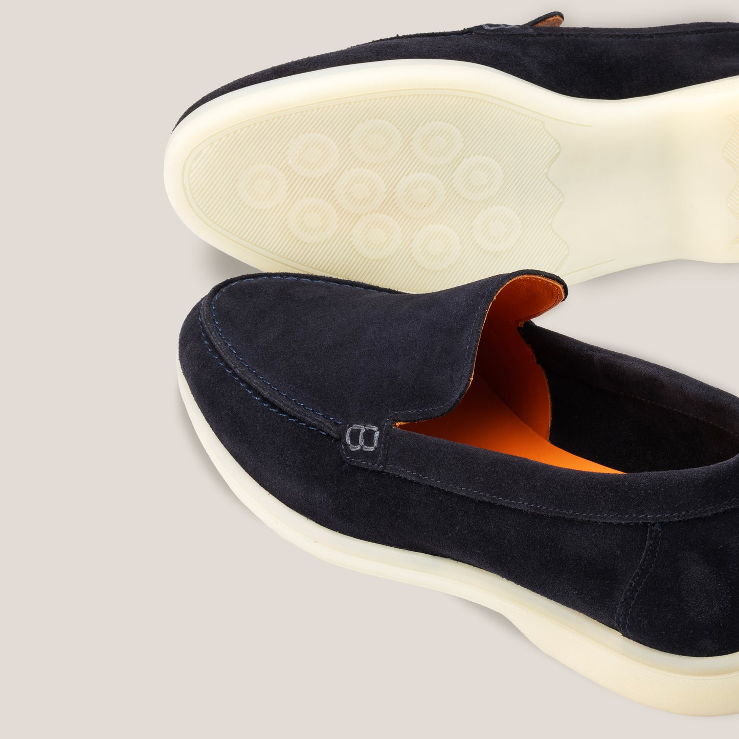 Capri Dark Navy Suede Loafers