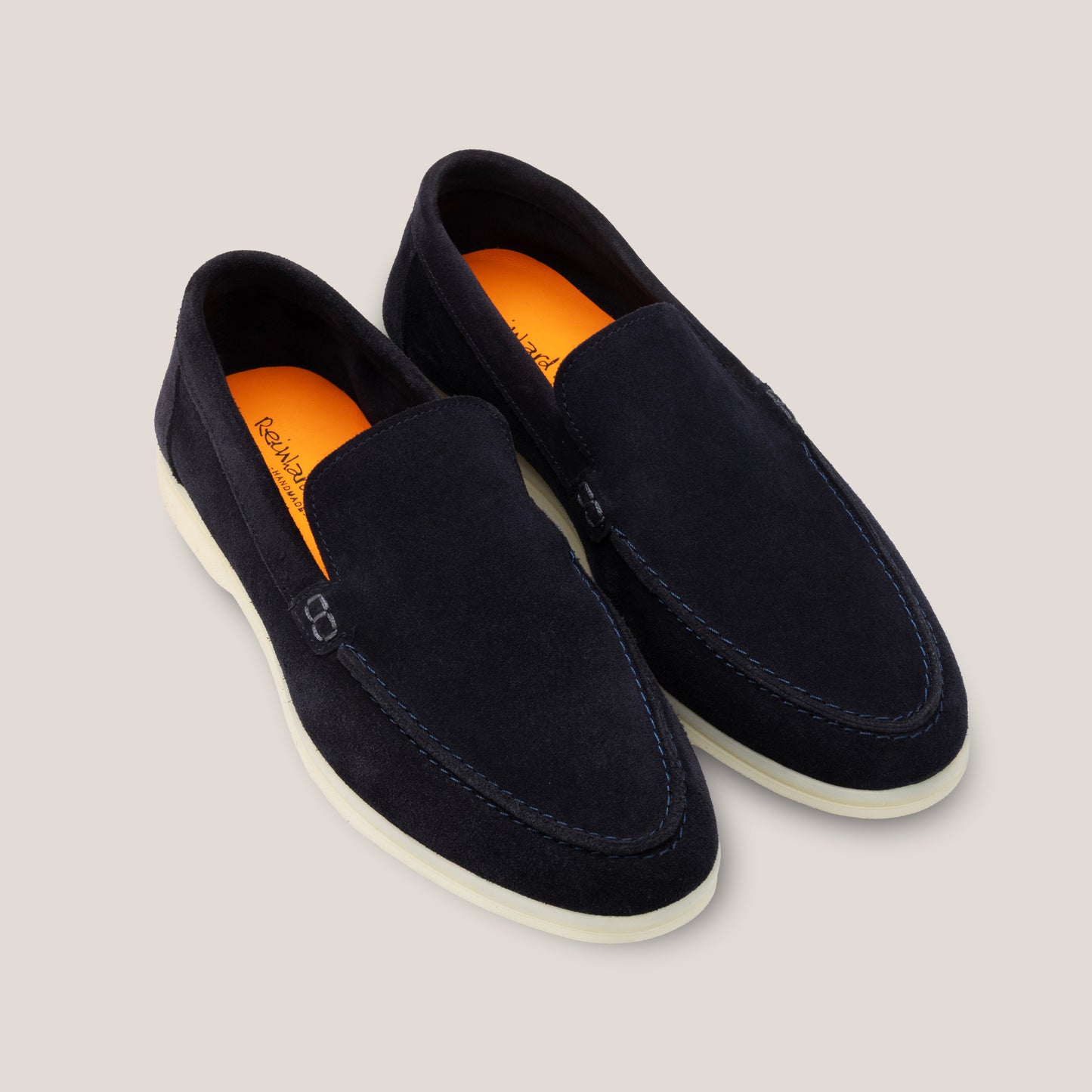 Capri Dark Navy Suede Loafers
