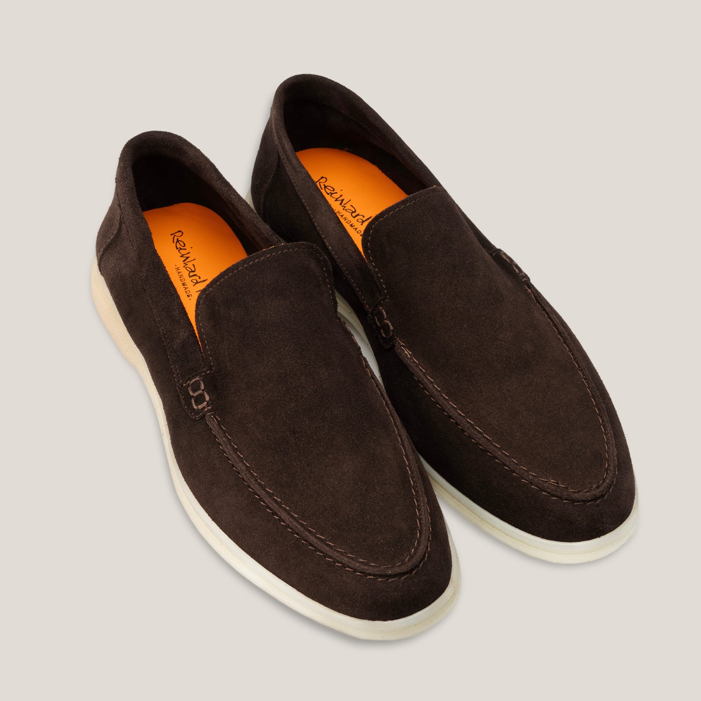 Capri Dark Brown Suede Loafers