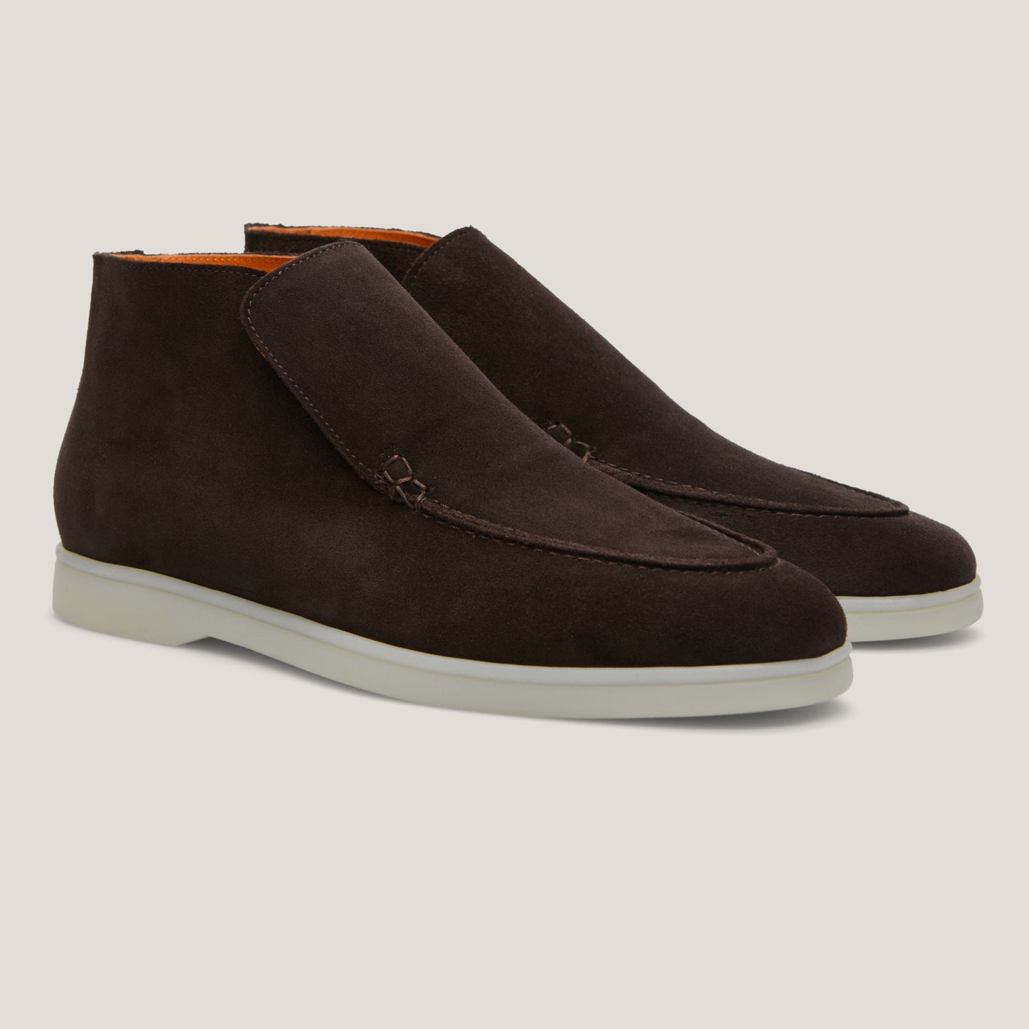 Andora - Dark Brown Suede - Loafer Boots
