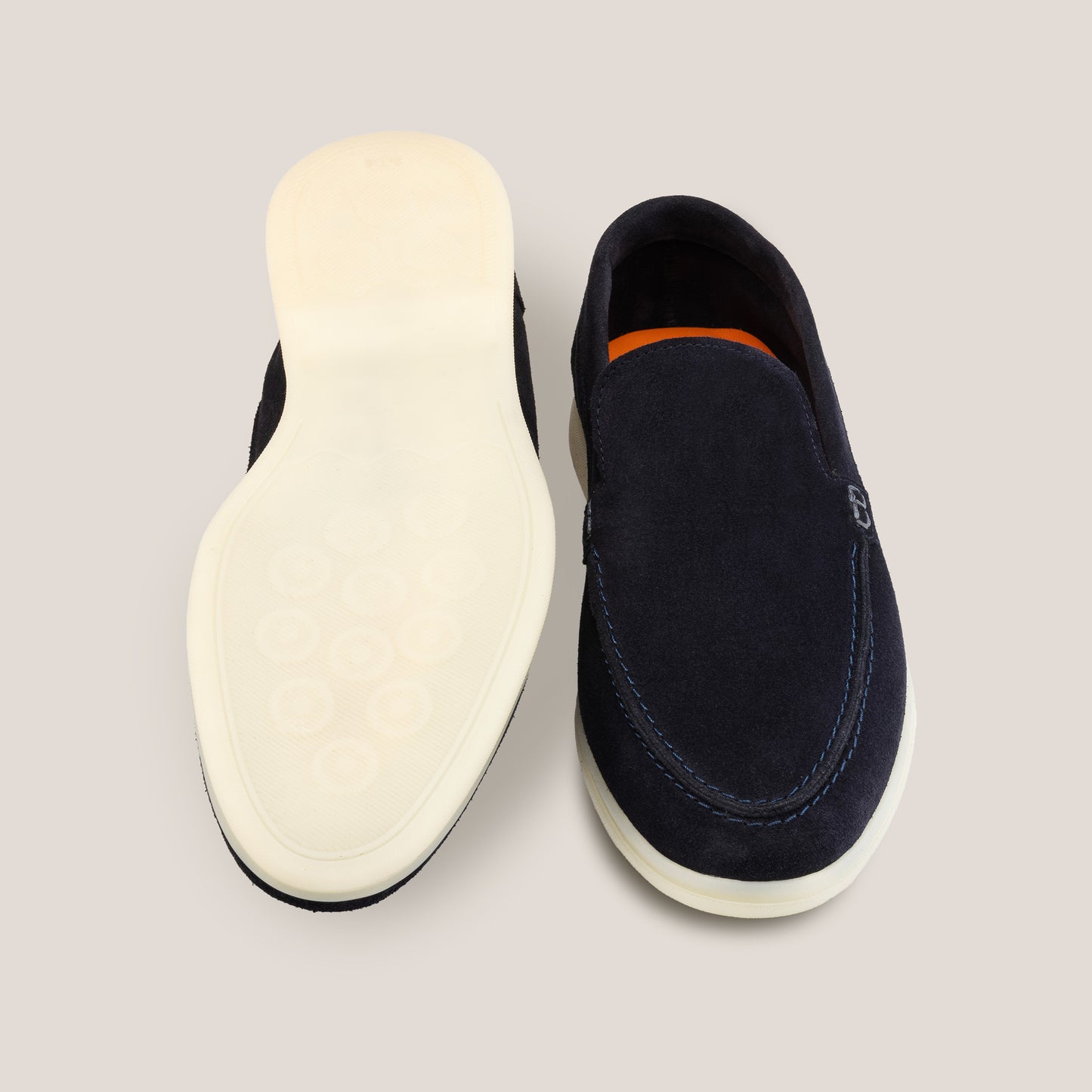 Capri Dark Navy Suede Loafers