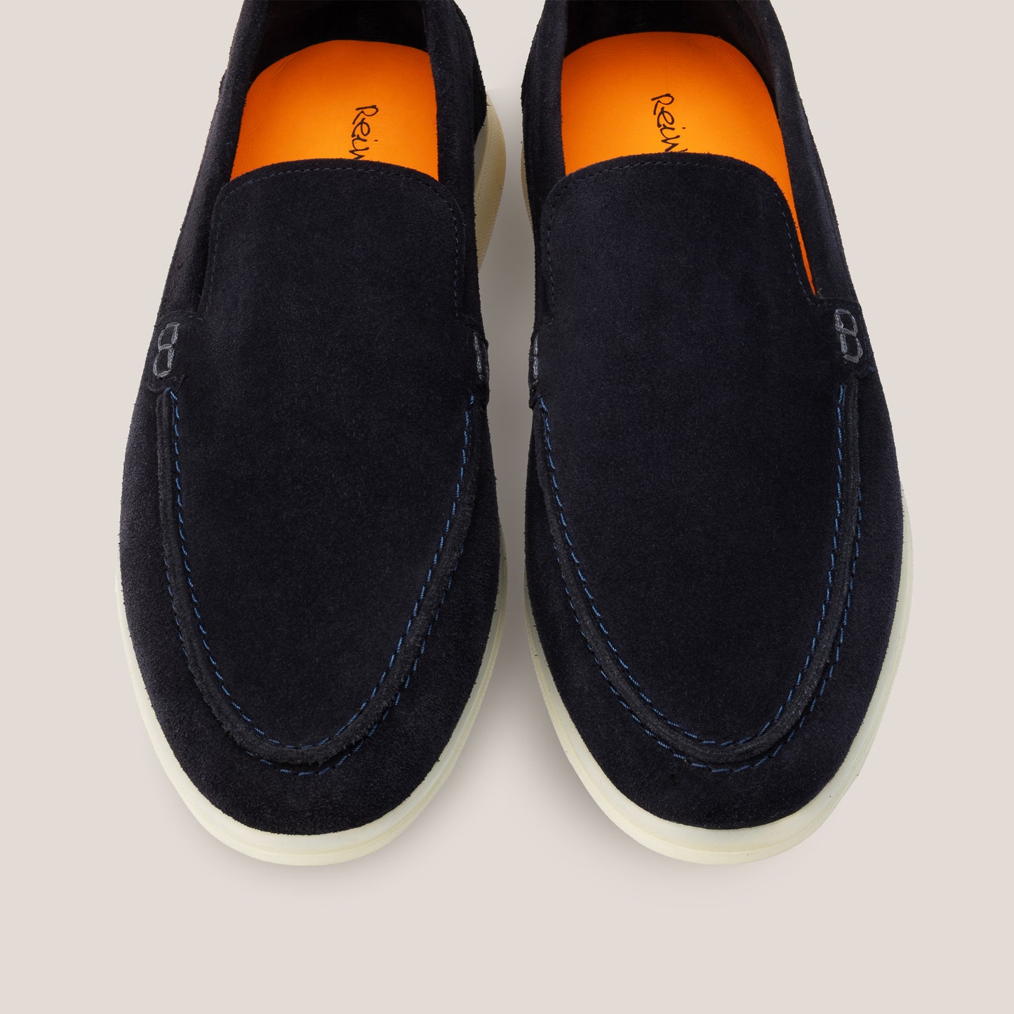 Capri Dark Navy Suede Loafers