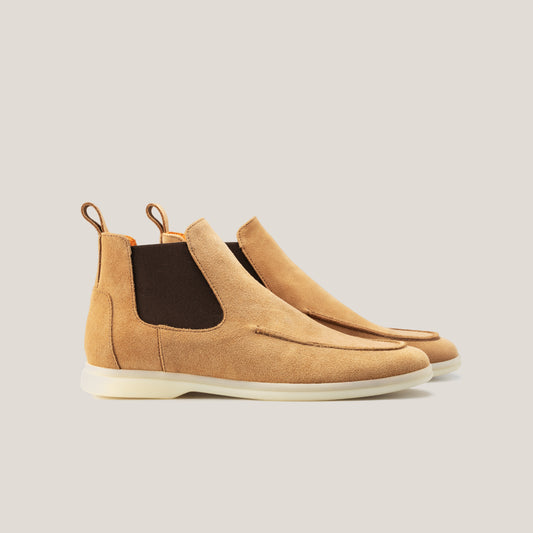 Livorno - Light Beige Suede - Chelsea Boots