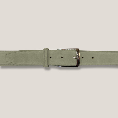 Bamboo Green Suede Belt