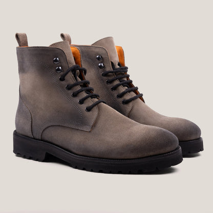 Bolzano24 Taupe Grey Suede Boots