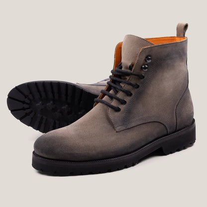 Bolzano24 Taupe Grey Suede Boots