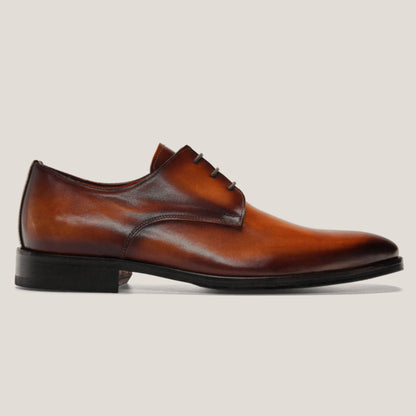 Brescia Lace-Up Terra d'Oro Patina Vitello