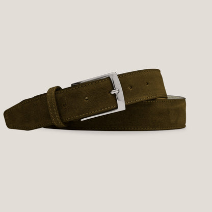 Camouflage Green Suede Belt