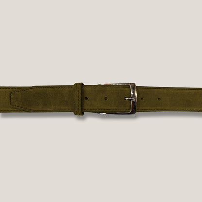 Camouflage Green Suede Belt