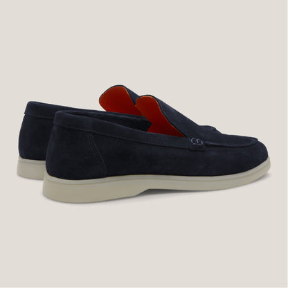 Capri Dark Navy Suede Loafers