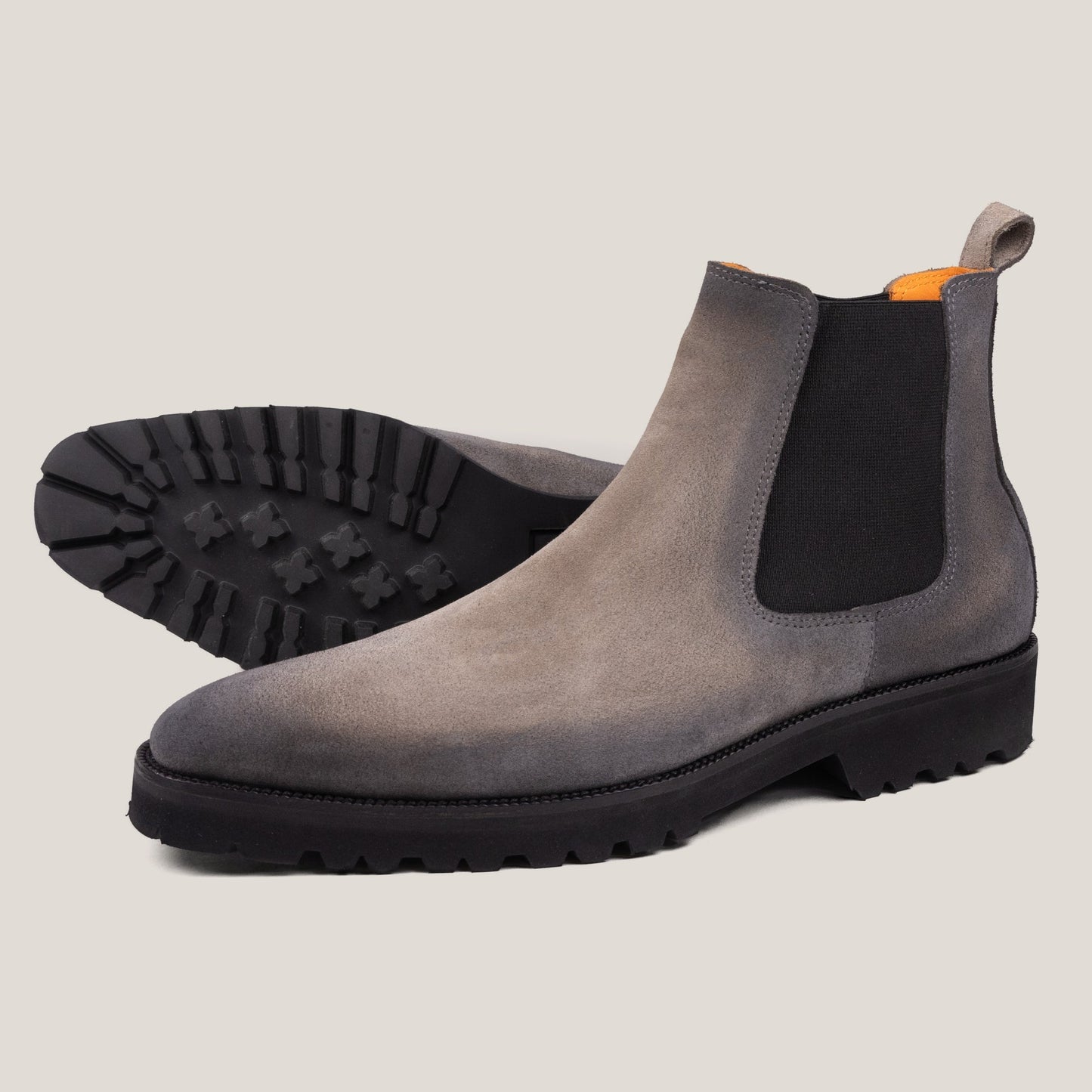 Chelsea24 Taupe Grey Suede Chelsea Boots