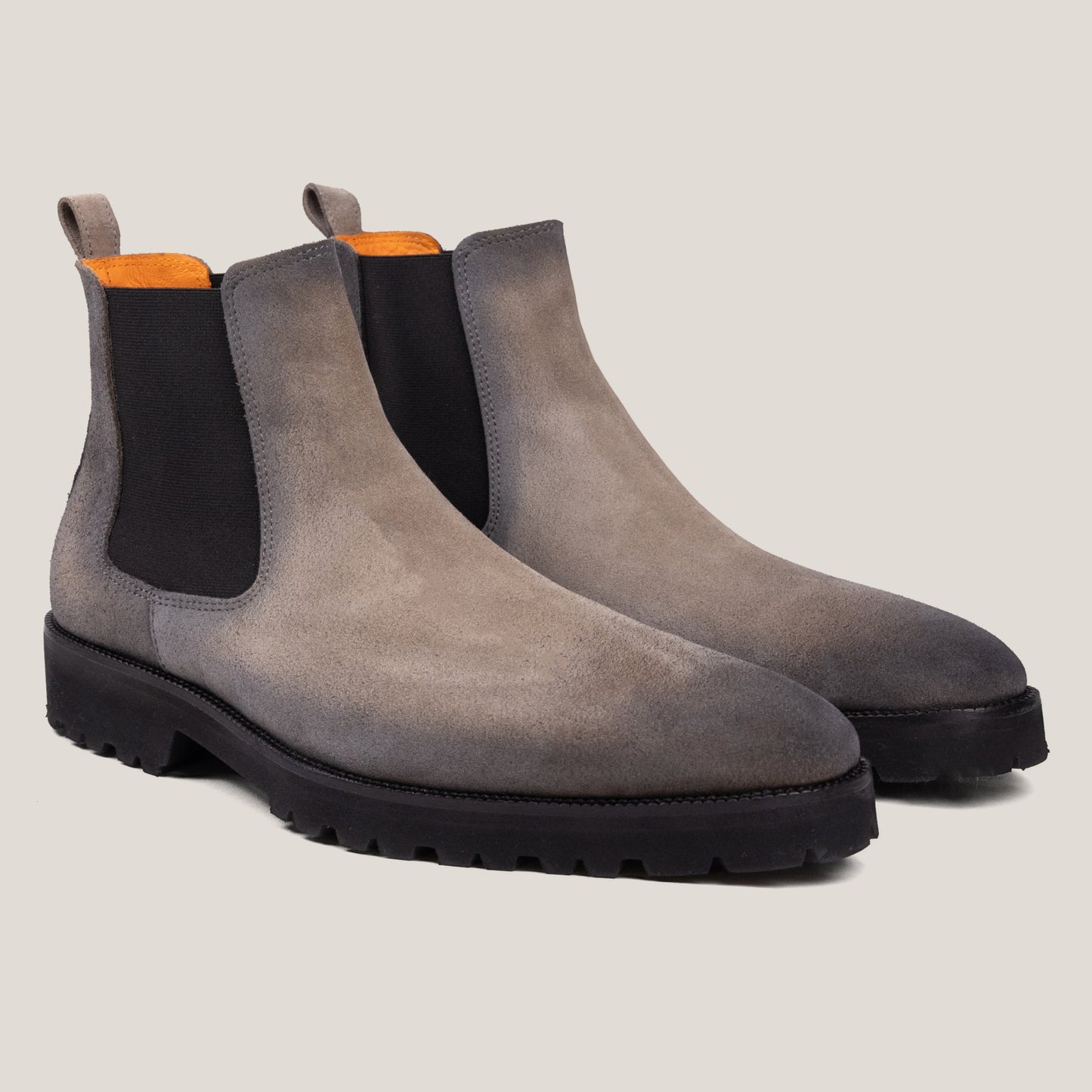 Chelsea24 Taupe Grey Suede Chelsea Boots