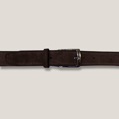 Dark Brown Suede Belt