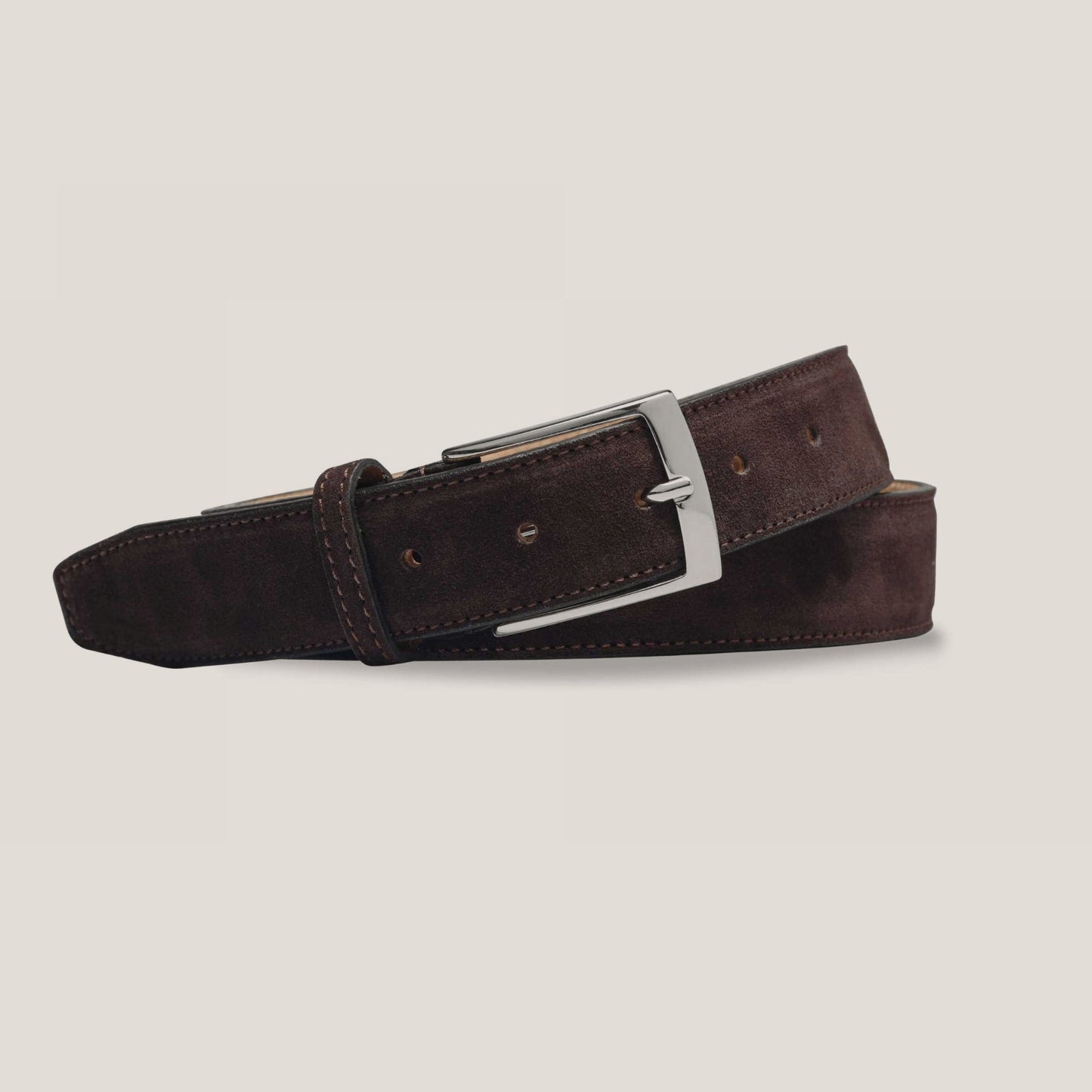 Dark Brown Suede Belt - Reinhard Frans - Belts