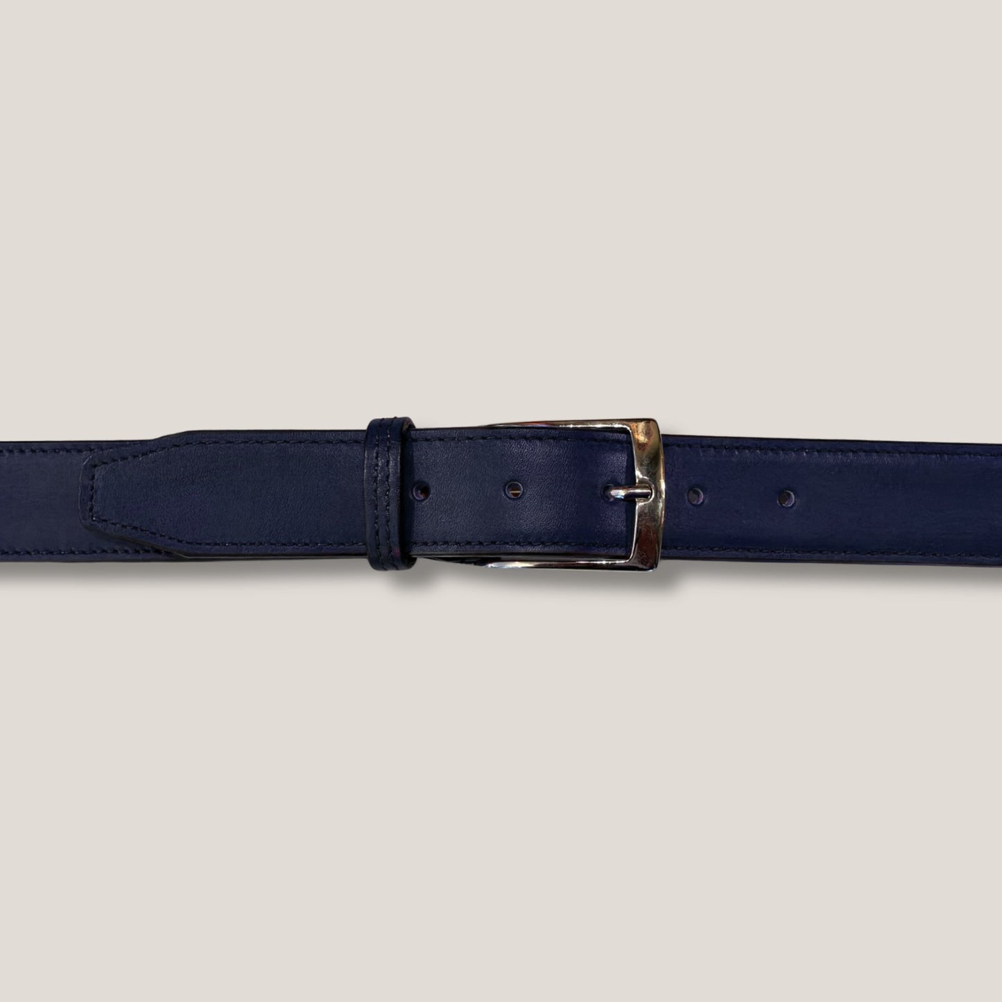 Dark Navy Patina Leather Belt