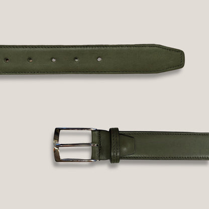 Green Patina Leather Belt