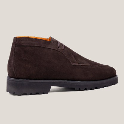 Lecco Dark Brown Suede Chukkas