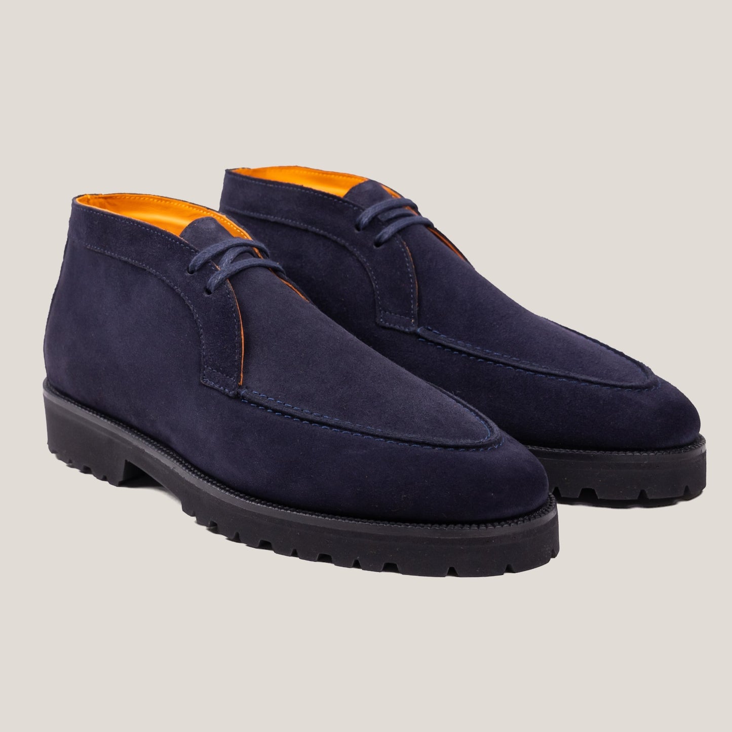 Lecco Dark Navy Suede Chukkas