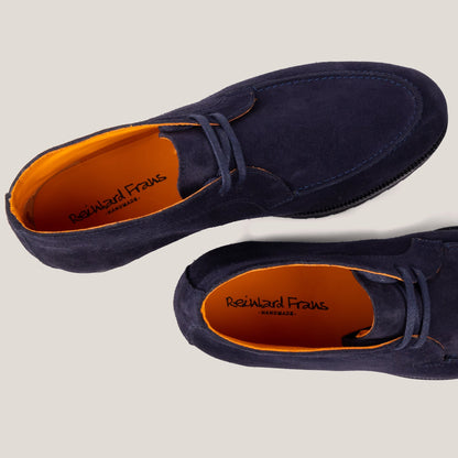 Lecco Dark Navy Suede Chukkas