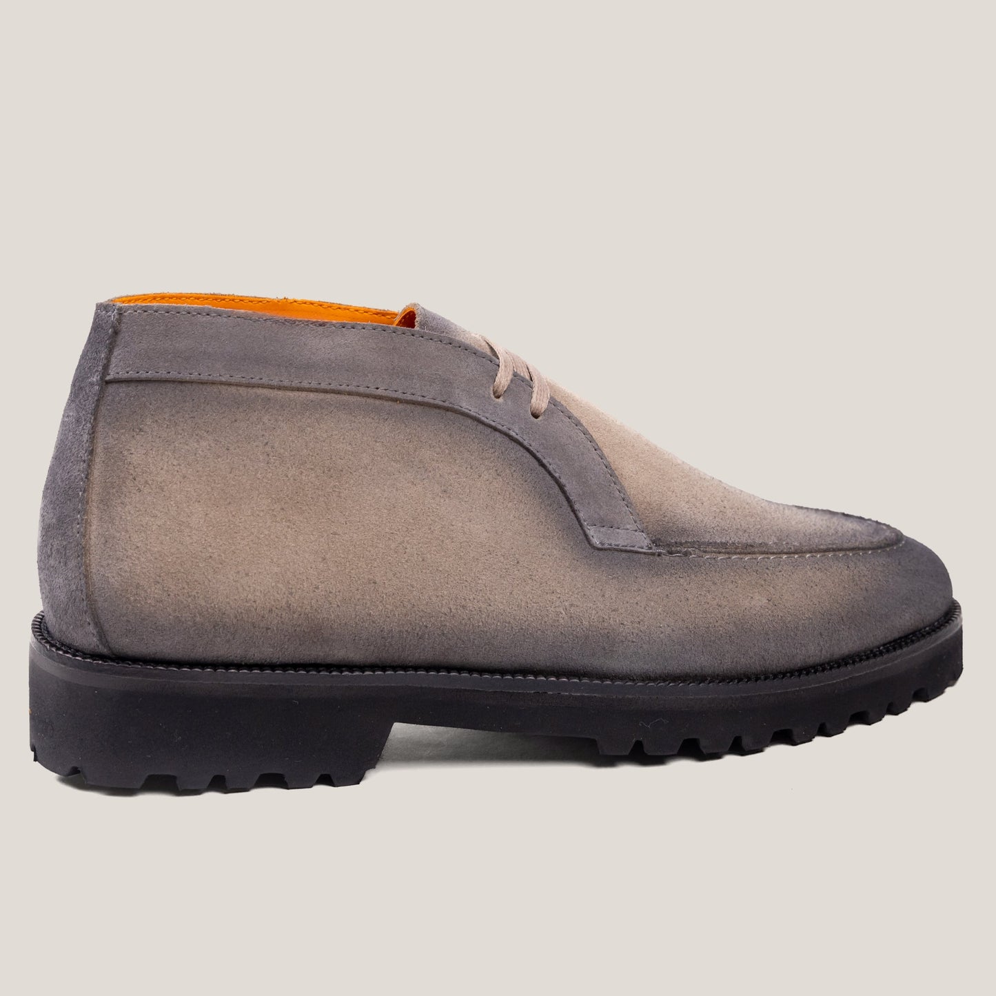 Lecco Taupe Grey Suede Chukkas