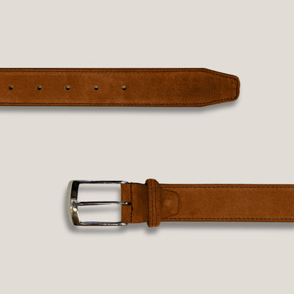 Light Cognac brown Suede Belt