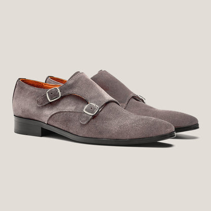 Monte - Carlo Whisper Grey Suede - Reinhard Frans - Monkstrap