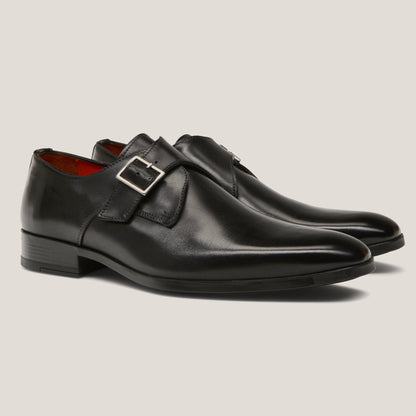 NY24 Black Vitello - Reinhard Frans - Monkstrap