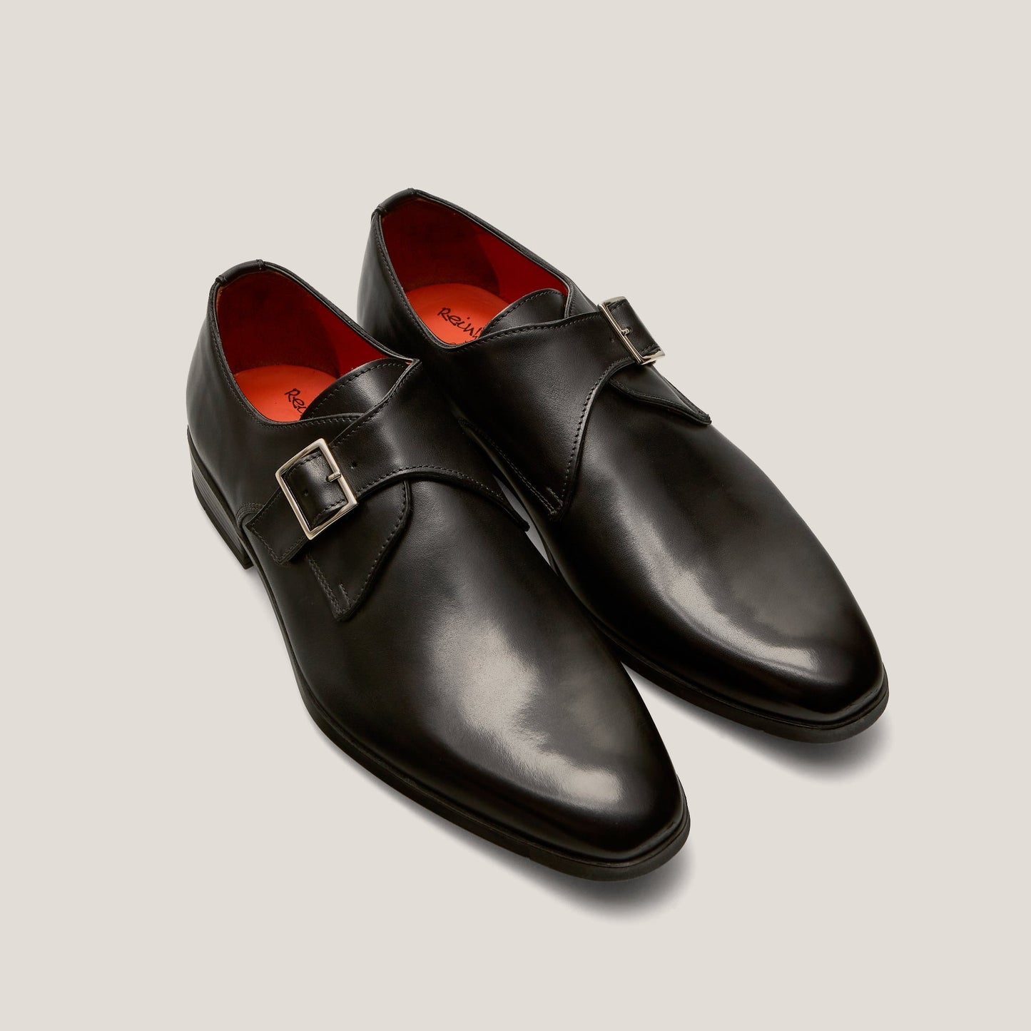 NY24 Black Vitello - Reinhard Frans - Monkstrap