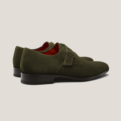 NY24 Camouflage Green Suede - Reinhard Frans - Monkstrap