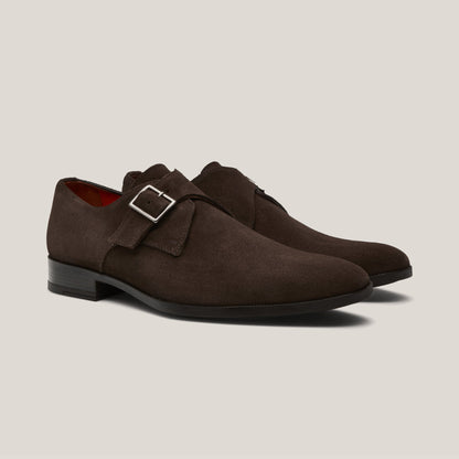 NY24 Dark Brown Suede - Reinhard Frans - Monkstrap