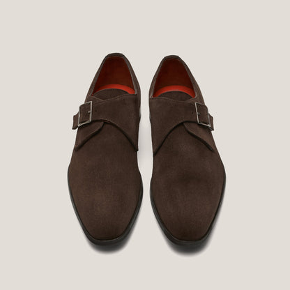 NY24 Dark Brown Suede - Reinhard Frans - Monkstrap