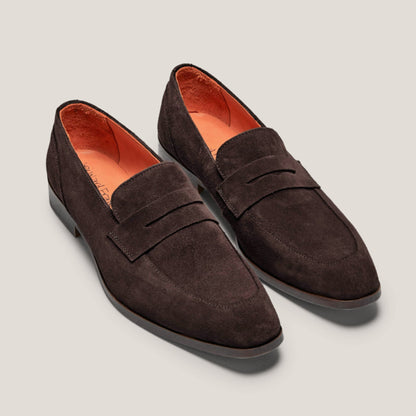 Porto Dark Brown Suede - Reinhard Frans - Loafers