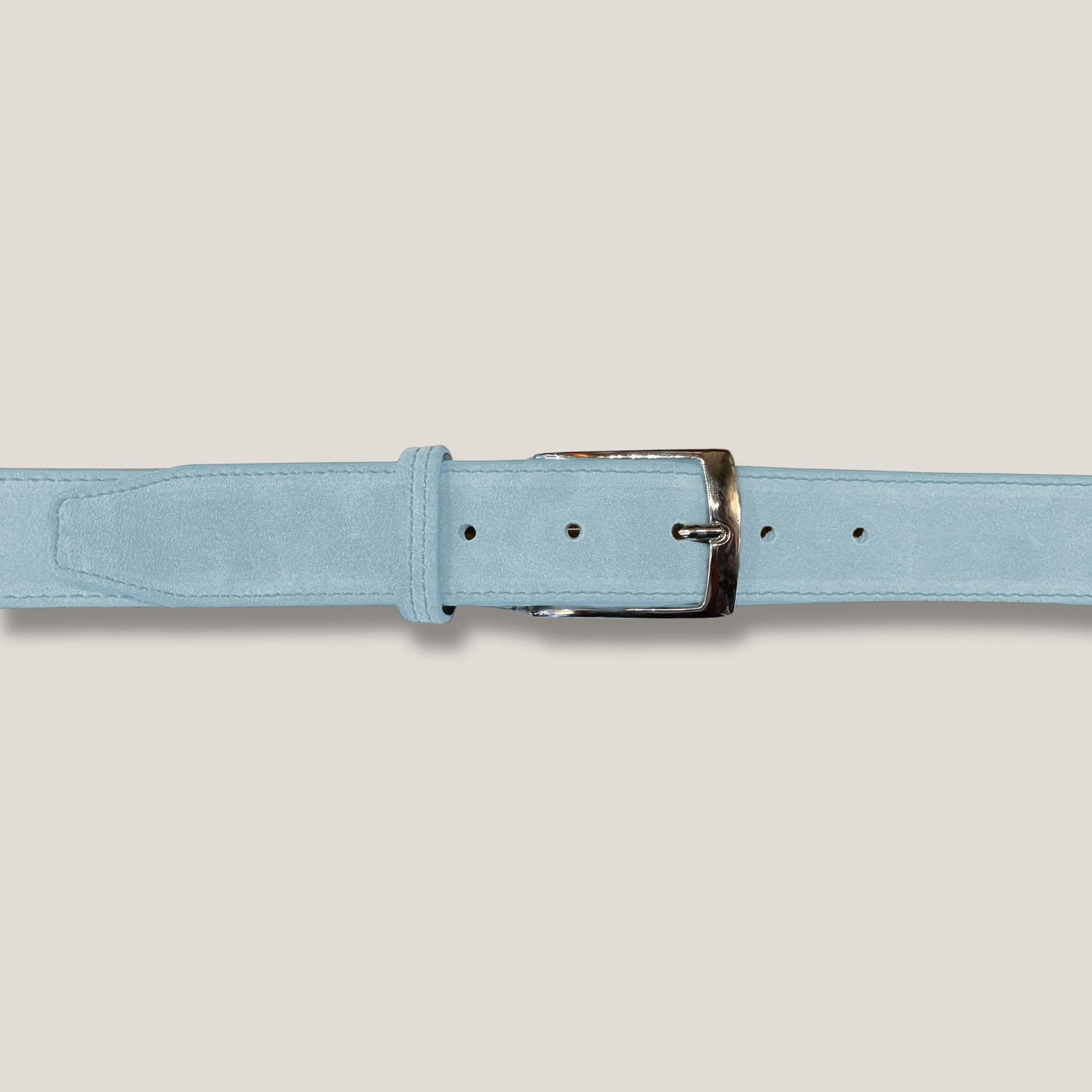 Santorini Light Blue Suede Belt