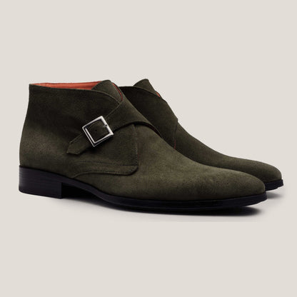 Stockholm Camouflage Green Suede RF Rubber - Reinhard Frans - Boots