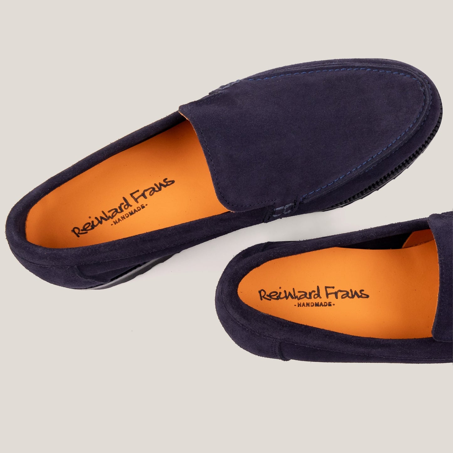 Trento Dark Navy Suede Loafers